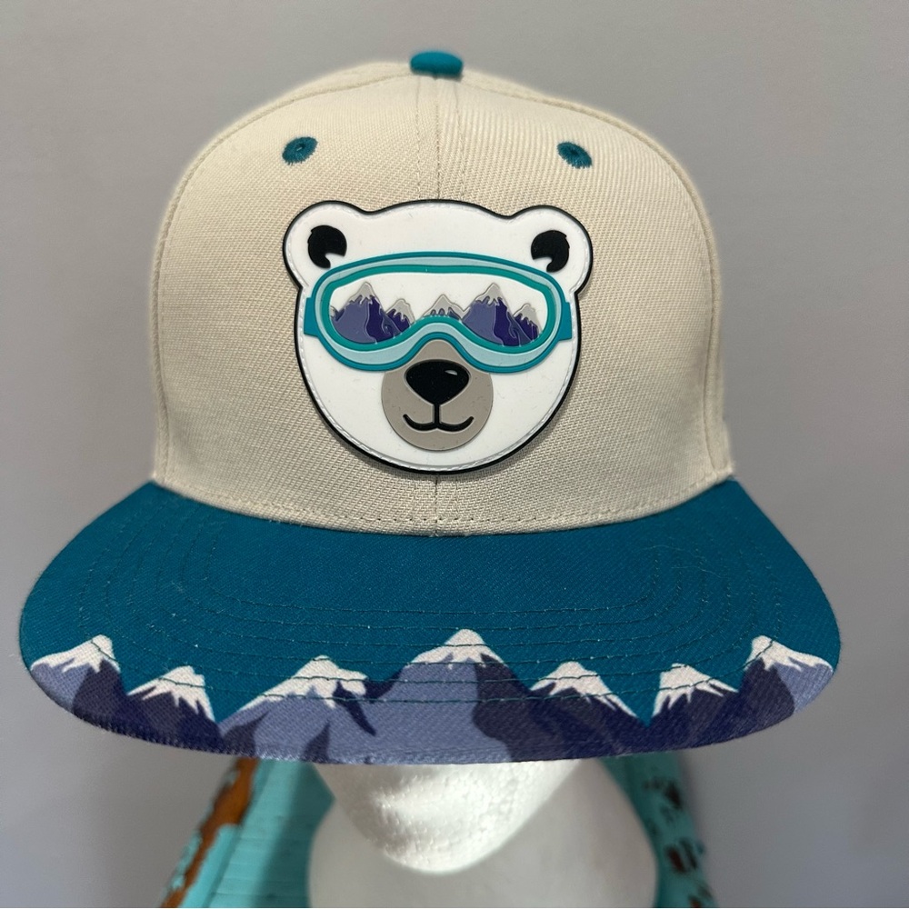 Lids Big Boys and Girls Cream Explore Polar Bear Snapback Hat